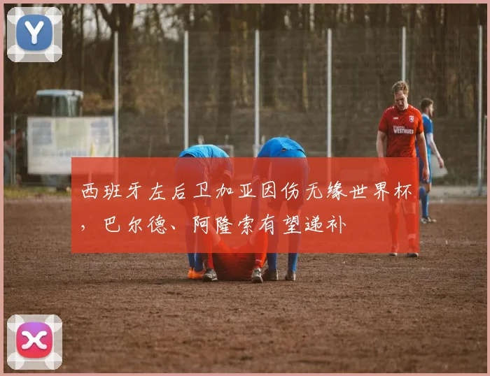 西班牙左后卫加亚因伤无缘世界杯，巴尔德、阿隆索有望递补